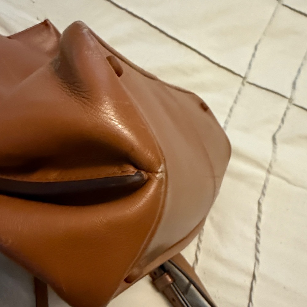 Cole Haan Grand Ambition Women's Brown Leather Handbag Sinch Top Shoulder Strap - Picture 12 of 12